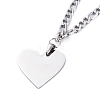 Non-Tarnish 304 Stainless Steel Double Layer Necklaces NJEW-M181-15P-2