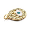 Brass Enamel Pendants X-KK-O140-08G-3