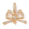 Brass Micro Pave Cubic Zirconia Peg Bails LS-KK-N256-16G-1