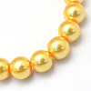 Baking Painted Pearlized Glass Pearl Round Bead Strands HY-Q003-4mm-56-2