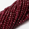 Dyed Natural White Jade Round Beads Strands X-G-E311-4mm-03-3