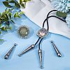  3Pcs Iron Bolo Tie Slide Clasp FIND-NB0003-23-5