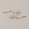 Brass Micro Pave Clear Cubic Zirconia Earring Hooks KK-WH0047-96P-1