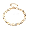 304 Stainless Steel Rhinestone Cup Chain Bracelets for Women BJEW-F488-26C-G-4