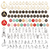 5 Sets 5 Style Alloy Enamel Pendants ENAM-PH0001-72-1