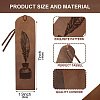 Cowhide Leather Labels AJEW-WH0386-0054-2