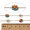Handmade 304 Stainless Steel Beaded Chains CHS-L031-11G-02-2