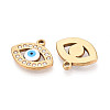 304 Stainless Steel Rhinestone Pendants STAS-N110-52A-G-2