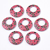 Double Opaque Spray Painted Acrylic Pendants LS-MACR-S361-37G-2