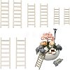 SUPERFINDINGS 60Pcs 4 Style Miniature Unfinished Wood Ladder FIND-FH0004-96-1