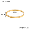 304 Stainless Steel Bangles STAS-OY006-75G-2