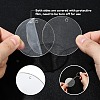 50Pcs 5 Styles Transparent Acrylic Disc Big Pendants TACR-YW0008-09-3