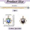 DIY Oval Cup Charms Jewelry Making Kit DIY-SP0001-78-2