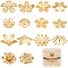 70Pcs 7 Styles Brass Bead Cap KK-BBC0014-09-1