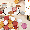 CRASPIRE 25Pcs Adhesive Wax Seal Stickers DIY-CP0009-11B-08-5