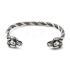 Viking 304 Stainless Steel Open Cuff Bangles for Men BJEW-U001-07K-AS-1