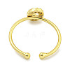 Rack Plating Brass Open Cuff Rings for Women RJEW-F162-02G-G-3