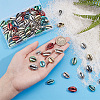   80Pcs 8 Colors Electroplated Cowrie Shell Beads BSHE-PH0001-17-3