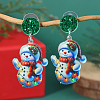 Christmas Acrylic Dangle Stud Earrings ZV5552-2-1