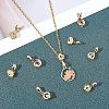 SUPERFINDINGS 16Pcs 4 Style Brass Micro Pave Cubic Zirconia Ice Pick Pinch Bails ZIRC-FH0001-08-2