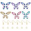 DIY Butterfly Wings Dangle Earring Making Sets DIY-TA0013-26-2
