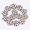 Handmade Straw Woven Cabochons WOVE-S119-09A-01-1