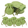 Calabash Velvet Jewelry Storage Drawstring Pouches TP-WH0011-05F-1