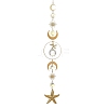 304 Stainless Steel Starfish Hanging Suncatcher HJEW-JM05043-1