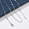 2.3MM 304 Stainless Steel Dapped Chain Necklaces for Women SA-CBACA62-04P-1