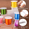 6 Rolls 6 Colors 10M Flat Elastic Crystal String EW-TA0001-04A-11