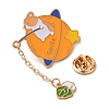 Zinc Alloy Enamel Animal Fishing Pins JEWB-C033-01E-3