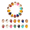 Craftdady Resin & Walnut Wood Stud Earring Findings MAK-CD0001-02-1