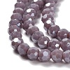 Electroplate Opaque Glass Beads Strands LS-EGLA-A035-P4mm-A11-3
