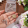 4Pcs 2 Styles Faith Theme Zinc Alloy Brooch JEWB-CA0001-90-3