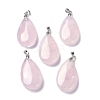 Natural Rose Quartz Pendants G-D084-01P-B15-1