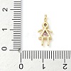 Brass Micro Pave Cubic Zirconia Pendants ZIRC-I356-17G-B10-3