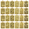 CHGCRAFT 24Pcs 6 Style Zinc Alloy Pendants FIND-CA0008-06-1