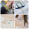 50Pcs 5 Colors Electroplate Transparent Glass Beads GLAA-TA0003-47C-8