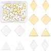 SUPERFINDINGS 84Pcs 6 Style Brass Charms KK-FH0002-63-1