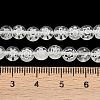 Handmade Millefiori Glass Flat Round Bead Strands LK-P010-05-3