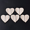 Stripe Resin & Wood Pendants RESI-N025-016A-B01-1