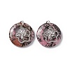 Natural Rhodonite Pendants G-P484-01P-06-3