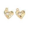 Brass Micro Pave Cubic Zirconia Pendants KK-A259-19G-2