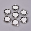 Alloy Pendant Cabochon Settings PALLOY-A18941-AS-FF-2