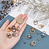 6 Sets 6 Colors Alloy Ball Studs Rivets PALLOY-PH0001-78-6