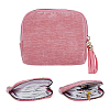 Cloth Jewelry Storage Zipper Bags with Tassel for Earrings Rings Bracelets Necklaces AJEW-WH0596-664D-1