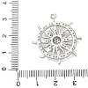 Brass Micro Pave Clear Cubic Zirconia Pendants KK-I476-06P-3