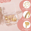10Pcs 5 Styles Brass Micro Pave Cubic Zirconia Clip-on Findings EJEW-TA0001-66B-4