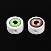 Printed Handmade Polymer Clay Beads CLAY-T022-12B-3