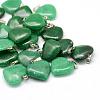 Heart Natural Malaysia Jade Pendants LS-X-G-Q438-19-1